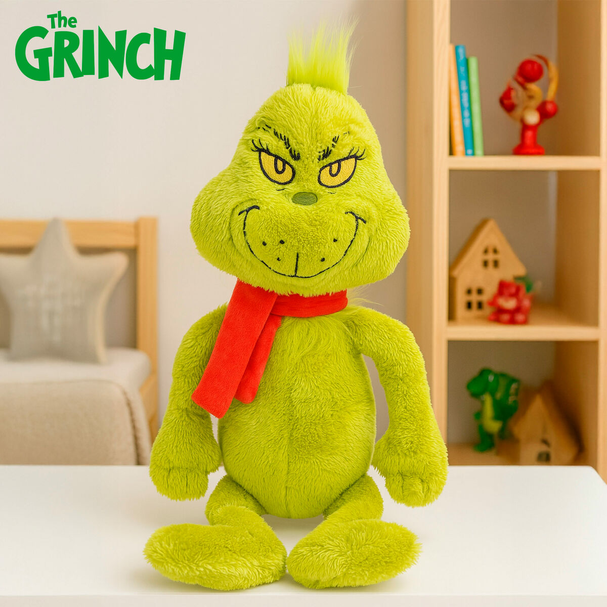 Peluche The Grinch Rojo Poliéster Felpa (4 Unidades)
