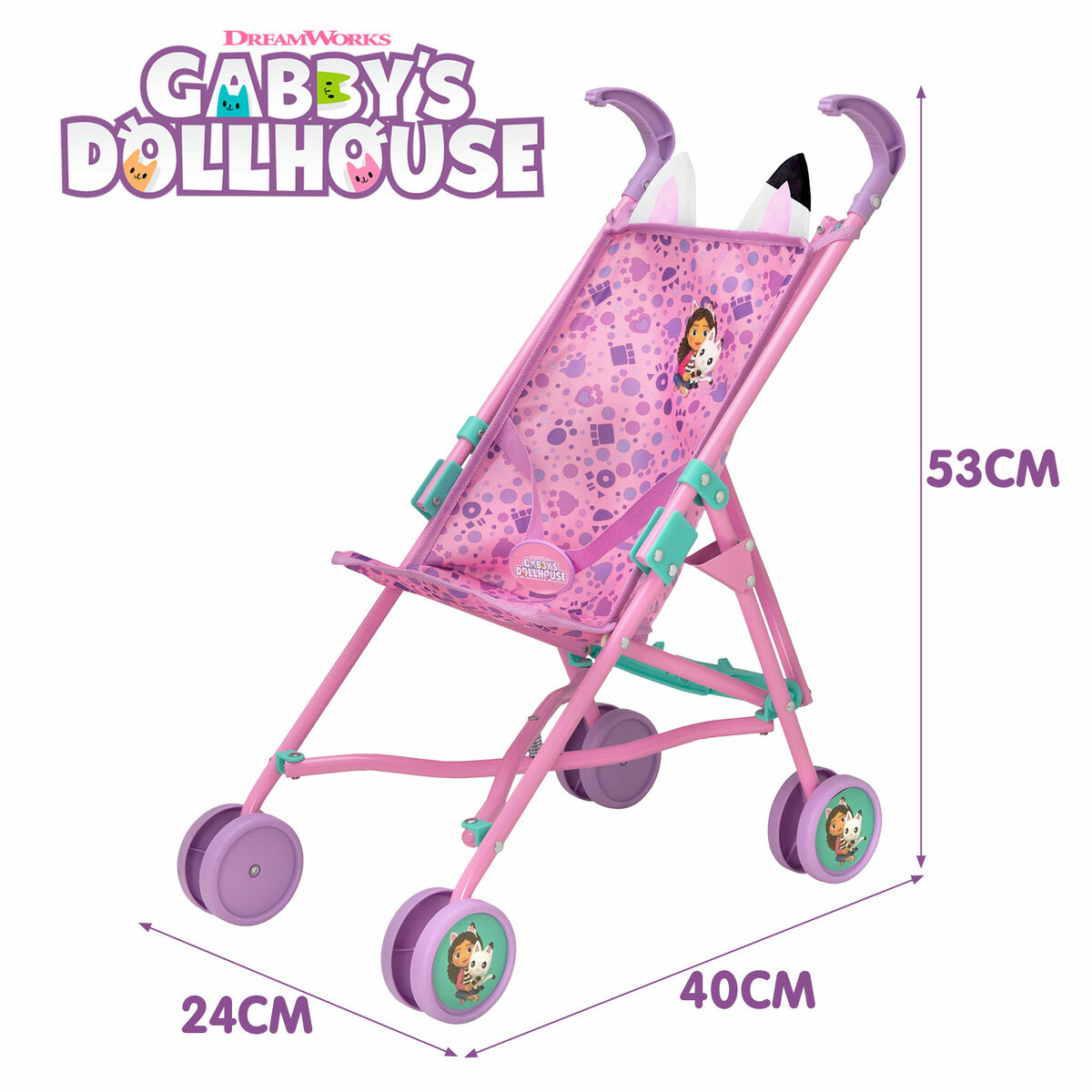 Carrito para Muñecas Gabby's Dollhouse (12 Unidades)