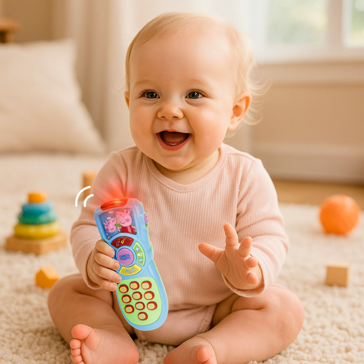 Teléfono de Aprendizaje Peppa Pig 15 x 11 x 5 cm (4 Unidades)