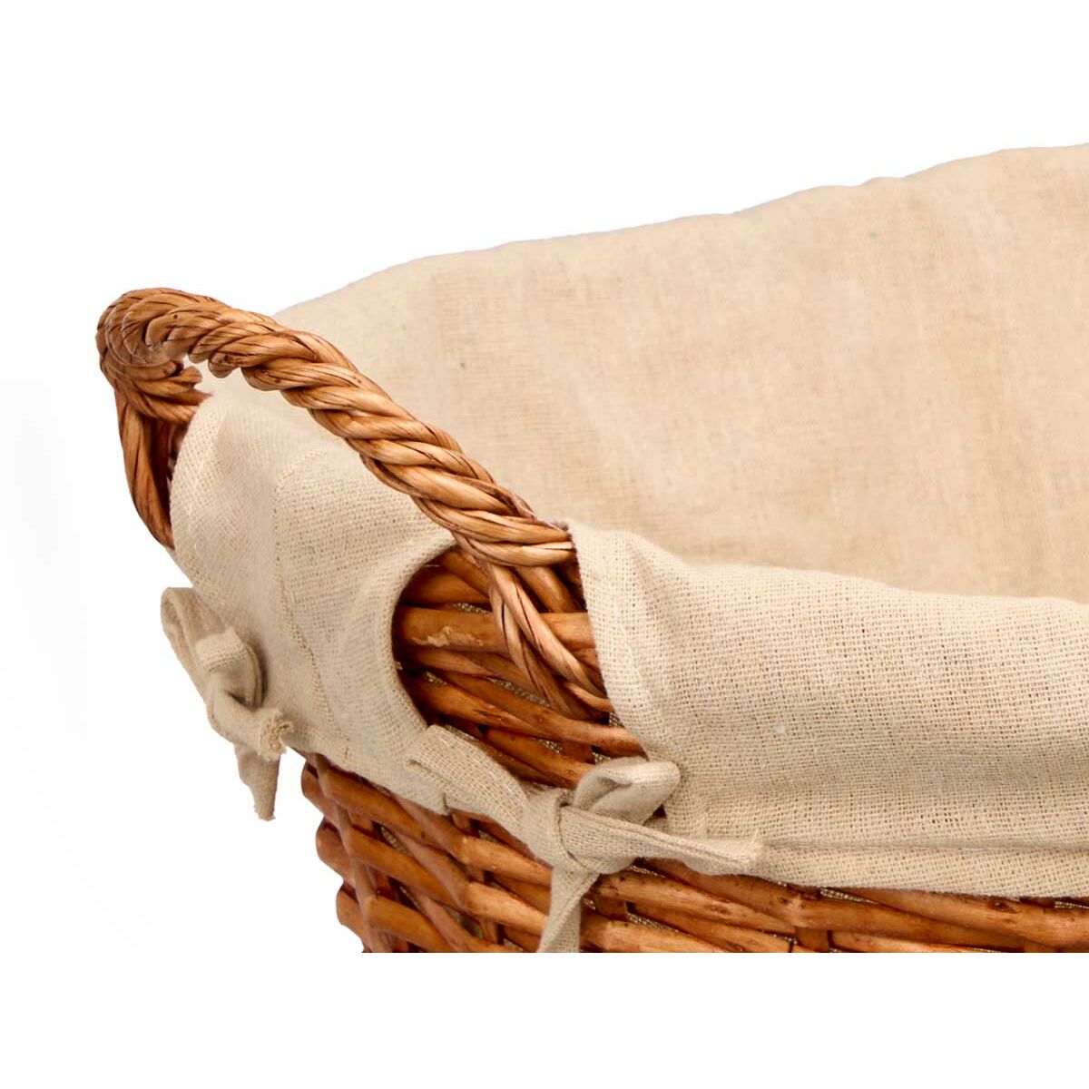 Cesta Multiusos Kipit Natural Poliéster Algodón Mimbre (12 Unidades)