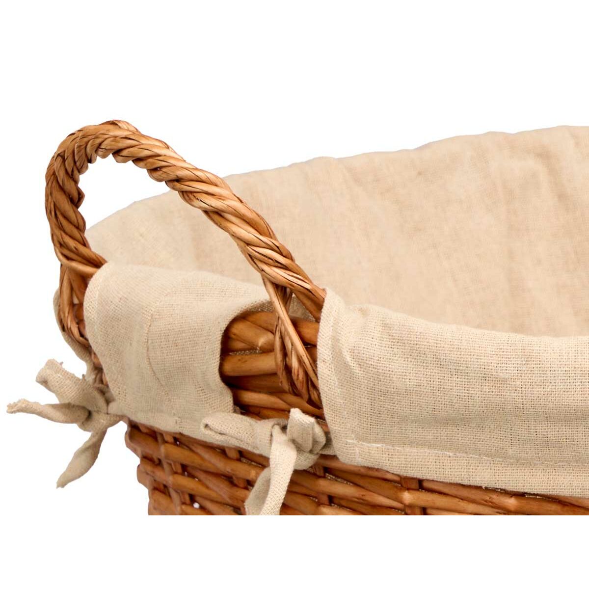 Cesto Kipit Natural Poliéster Algodón Mimbre (12 Unidades)