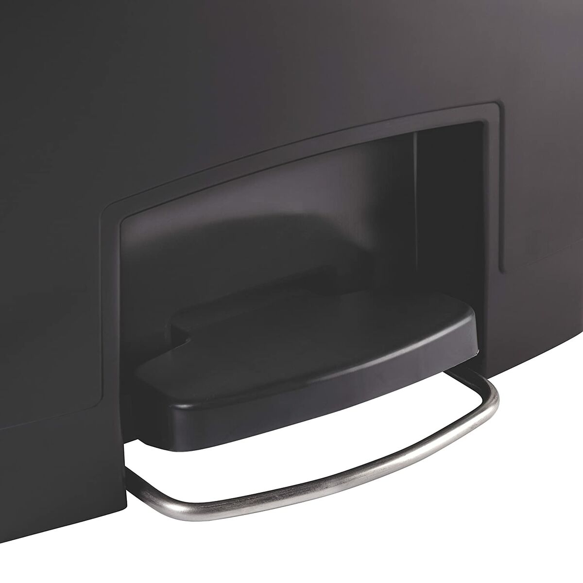 Cubo para la Basura Rubbermaid TAPA BASCULANTE Blanco Negro Plástico 25 L