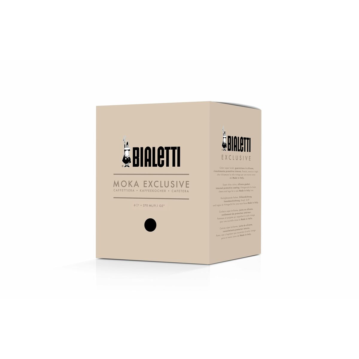 Cafetera Italiana Bialetti MOKA EXCLUSIVE Negro Aluminio 6 Tazas