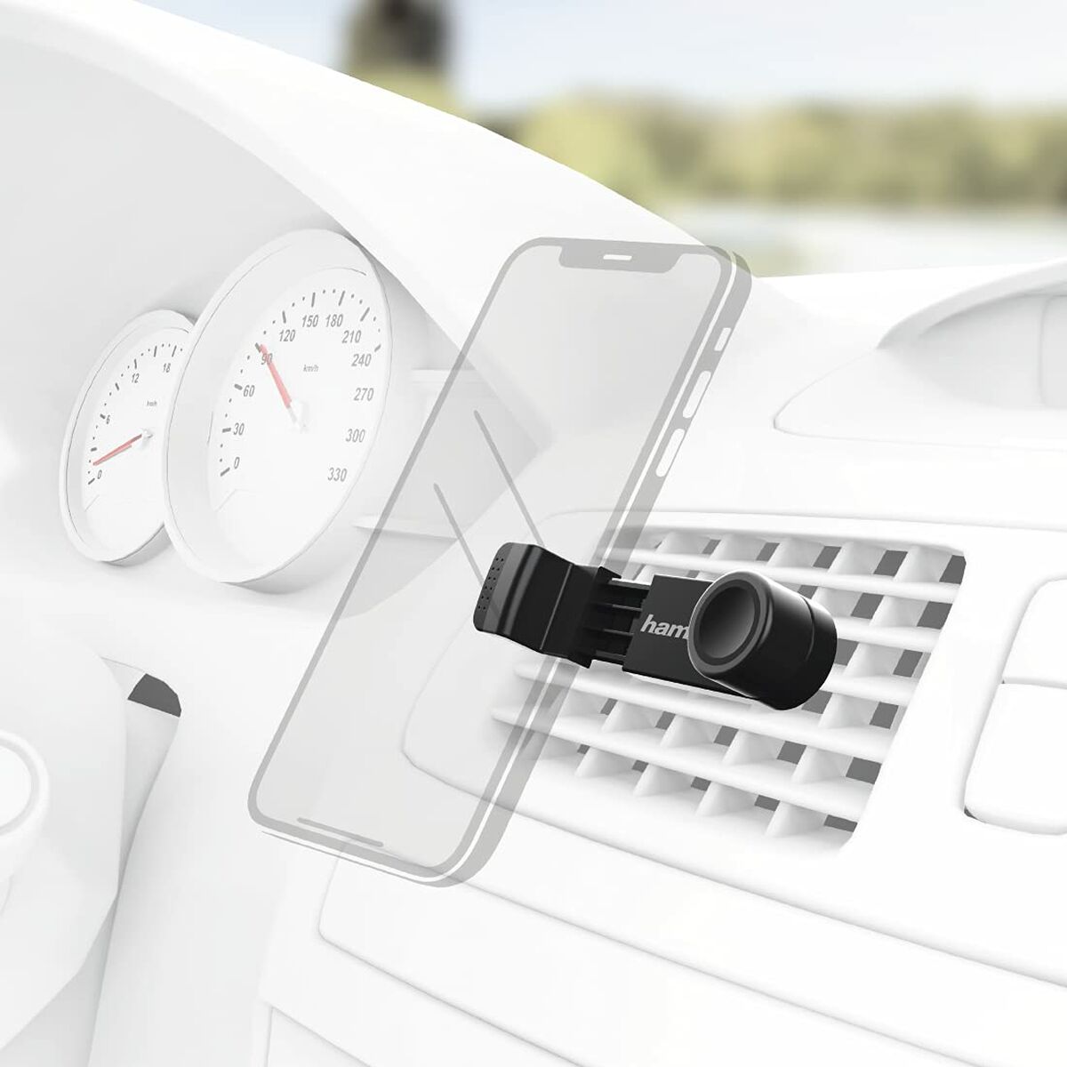 Soporte de Móviles para Coche Hama 00173890 Negro