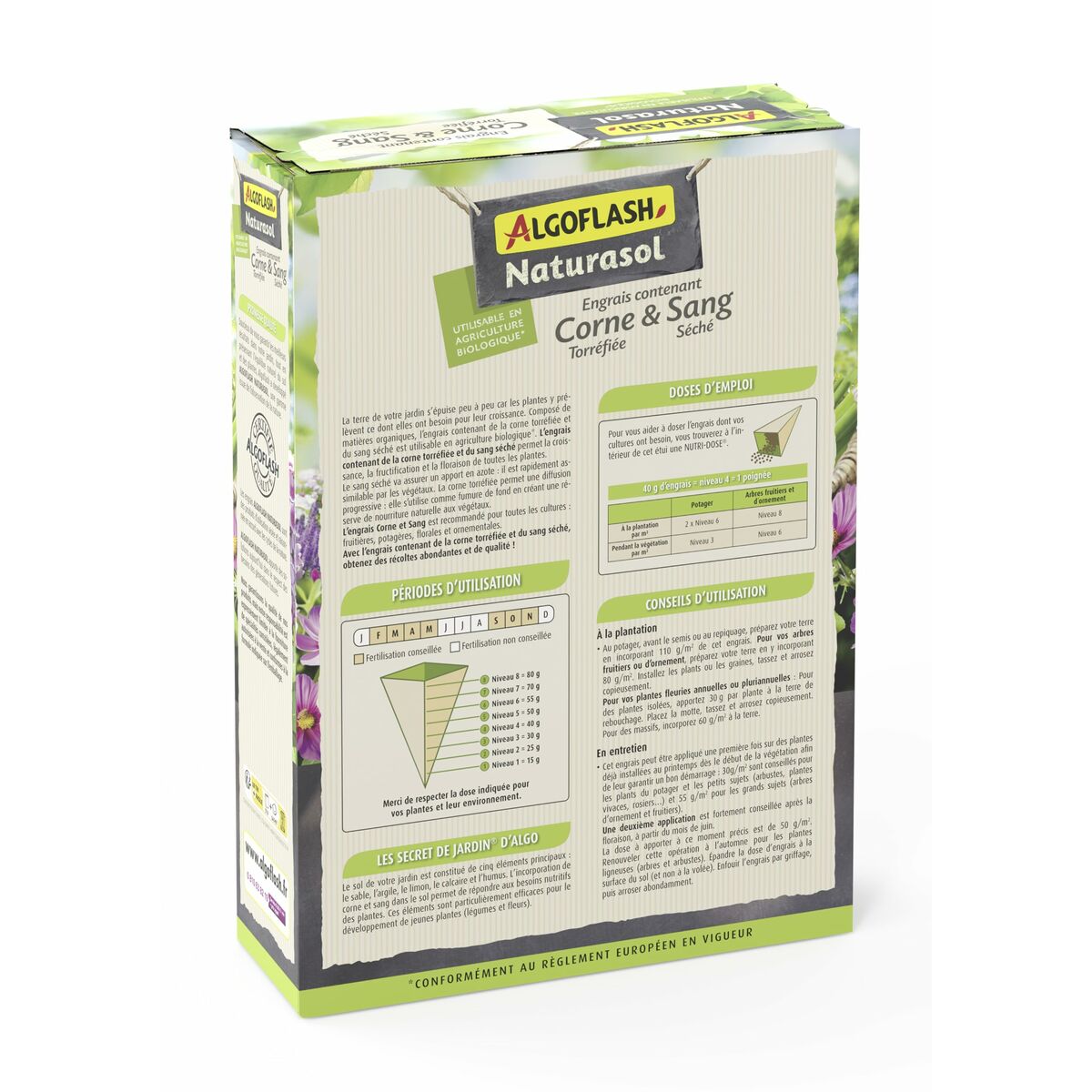 Fertilizante para plantas Algoflash 1,5 Kg