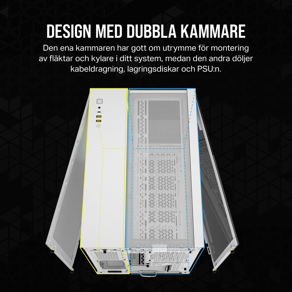 Caja Semitorre ATX Corsair Blanco