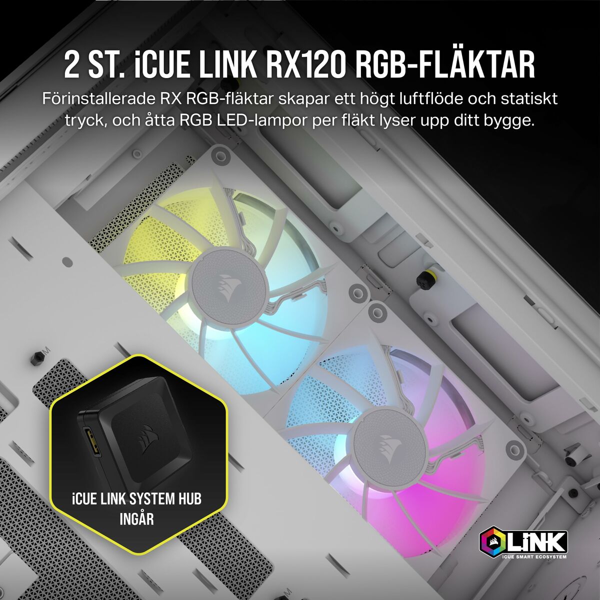 Caja Semitorre ATX Corsair Blanco