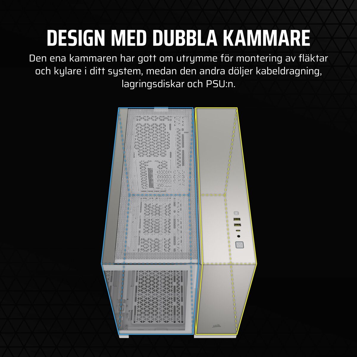 Caja Semitorre ATX Corsair Blanco