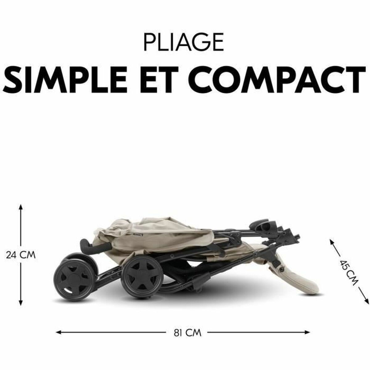 Carro de Paseo para Bebé Hauck Beige