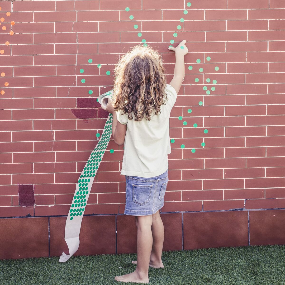 Pegatinas Apli Azul Redondo