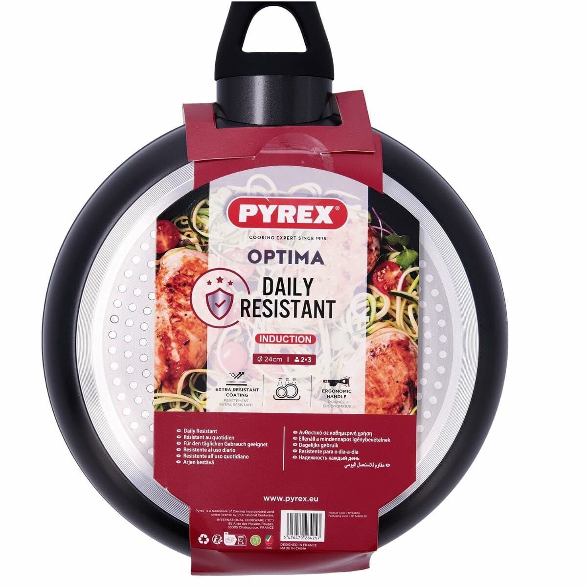 Sartén Pyrex Negro Aluminio Ø 24 cm