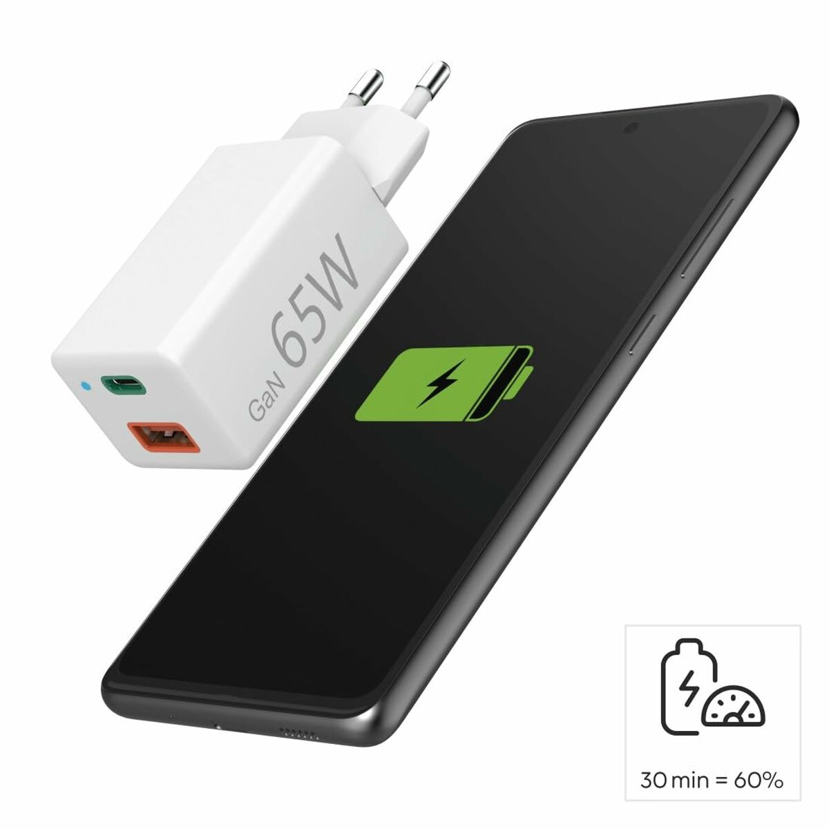 Cable USB Hama 00201643 Blanco Negro (1 unidad)