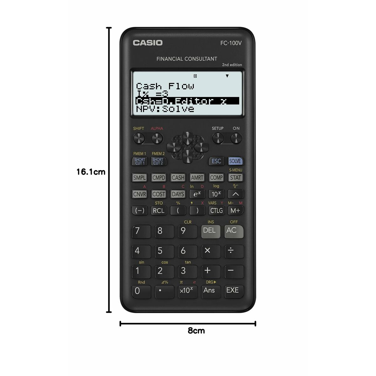 Calculadora Científica Casio FC-100V Negro