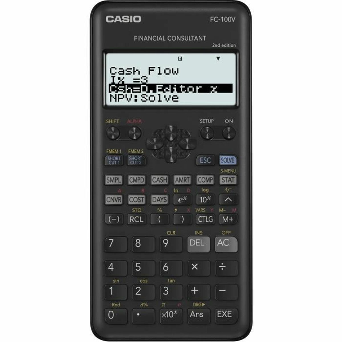 Calculadora Científica Casio FC-100V Negro