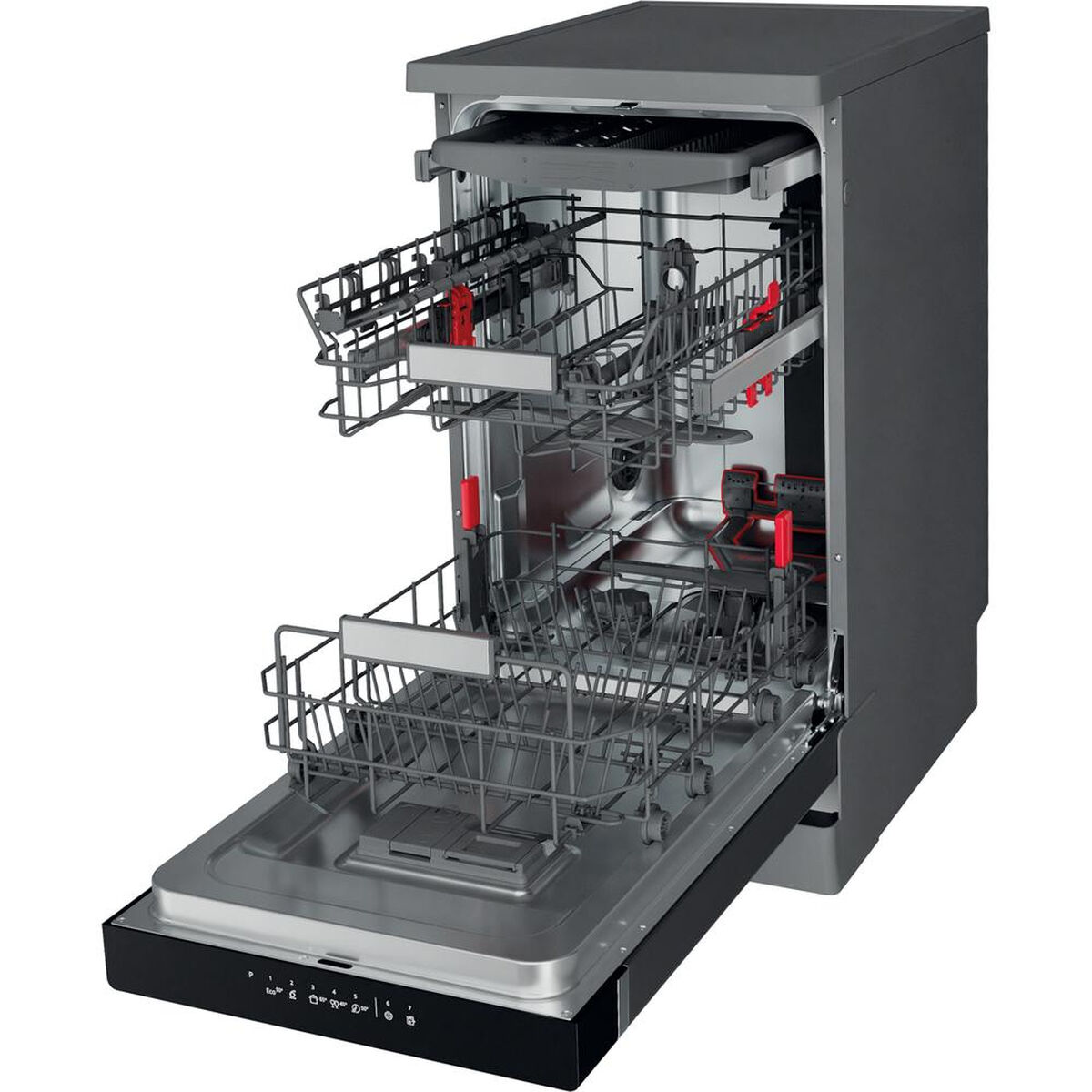 Lavavajillas Whirlpool Corporation WSFO3023PFX Acero 45 cm