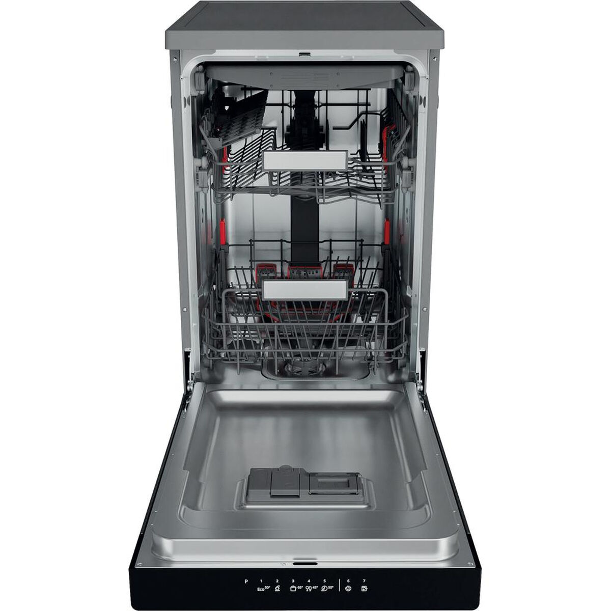 Lavavajillas Whirlpool Corporation WSFO3023PFX Acero 45 cm