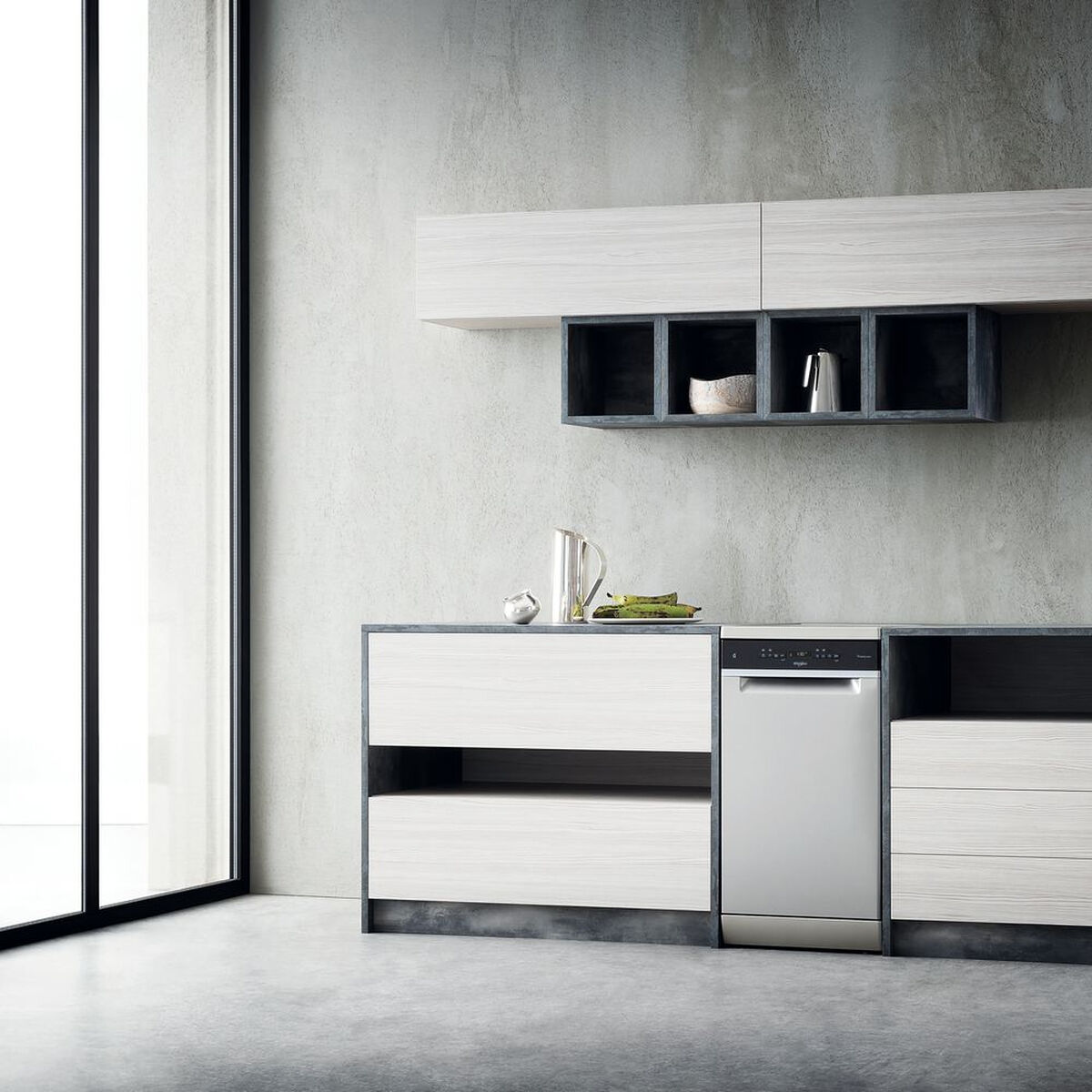 Lavavajillas Whirlpool Corporation WSFO3023PFX Acero 45 cm