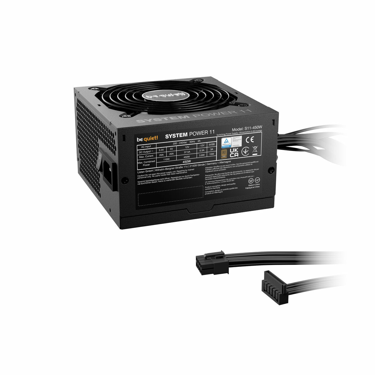 Fuente de Alimentación Be Quiet! BP009EU ATX 450 W 110 W 80 Plus Bronze