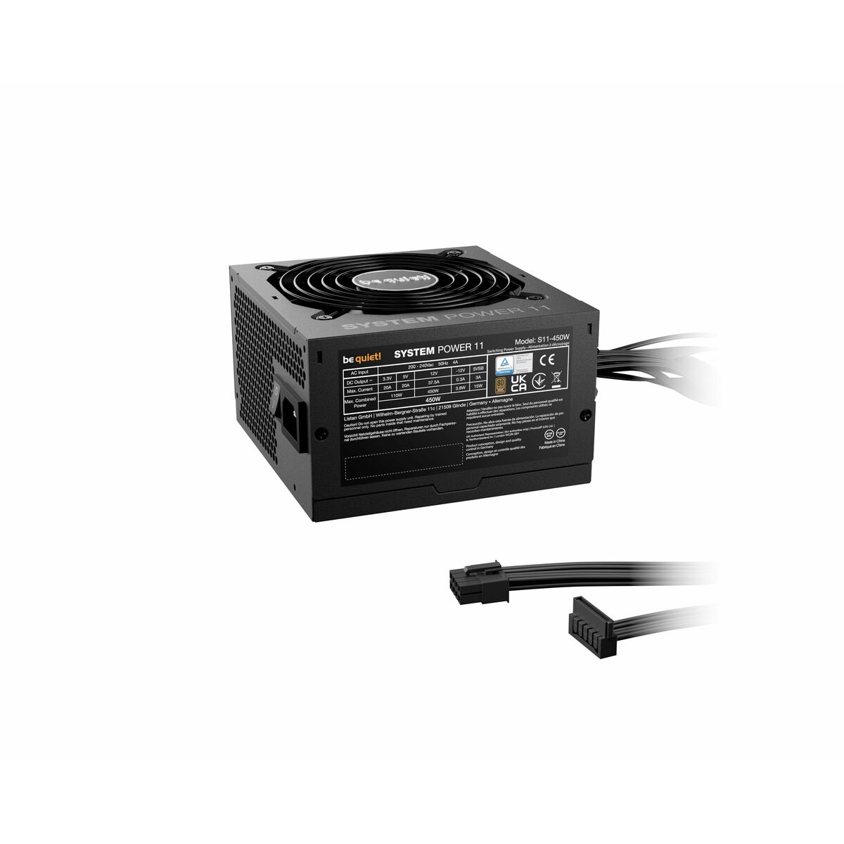 Fuente de Alimentación Be Quiet! BP009EU ATX 450 W 110 W 80 Plus Bronze