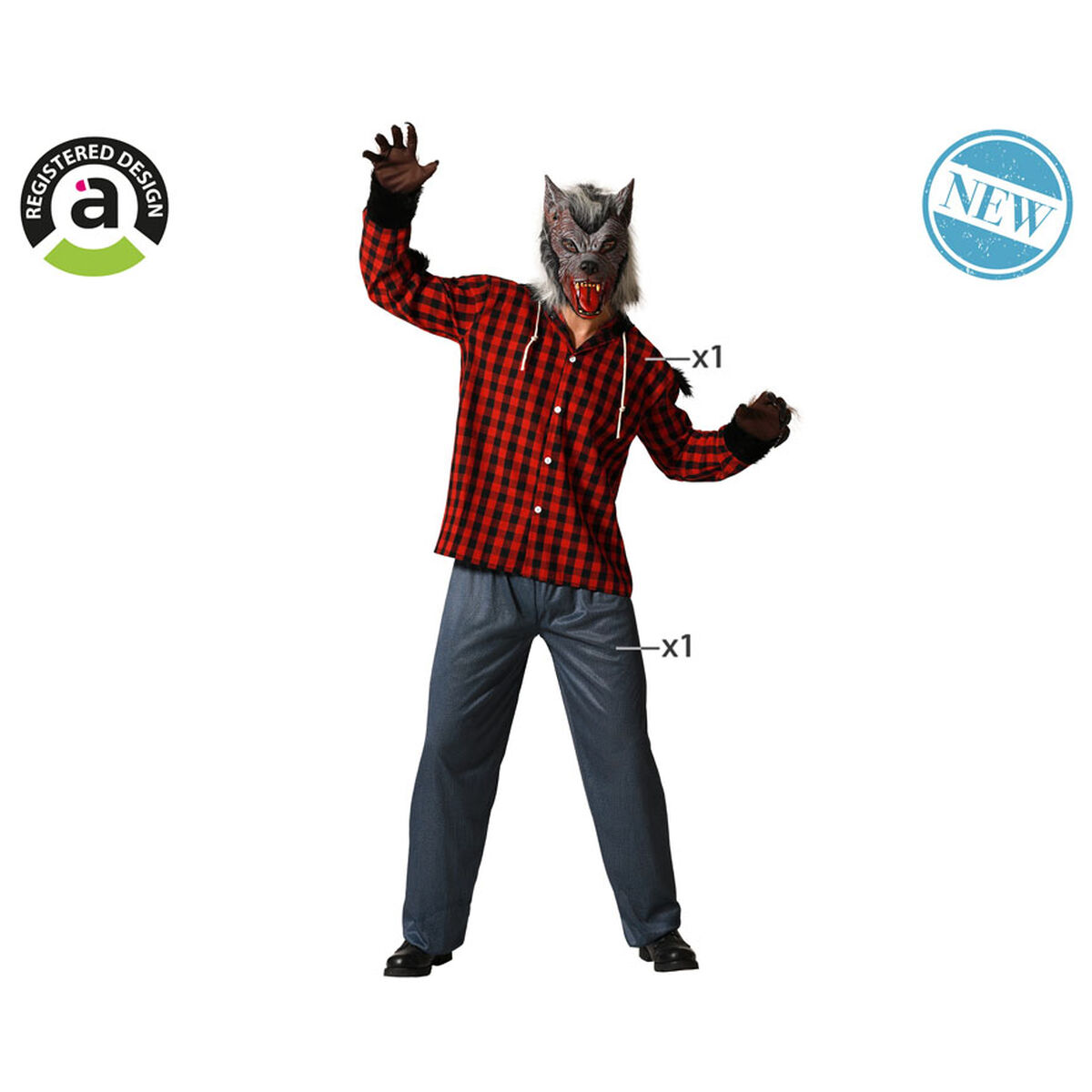 Disfraz para Adultos Hombre lobo Halloween