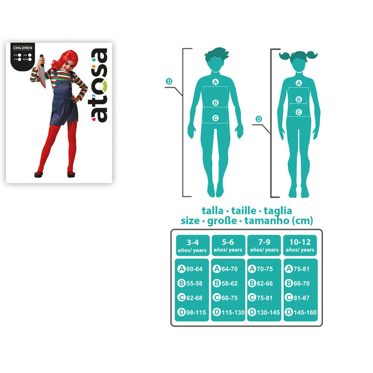 Disfraz para Niños Muñeca Halloween