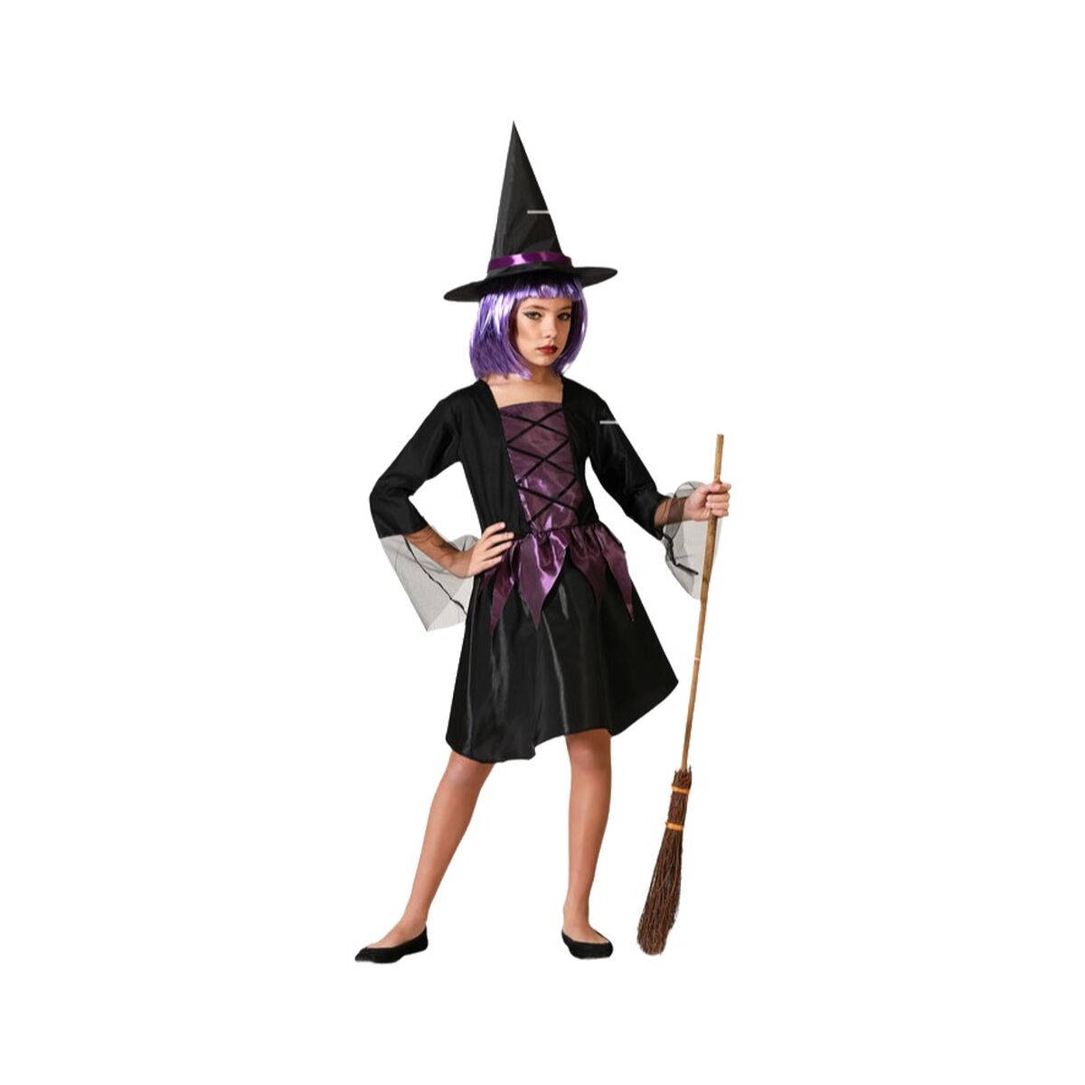 Disfraz para Niños Morado Bruja Halloween