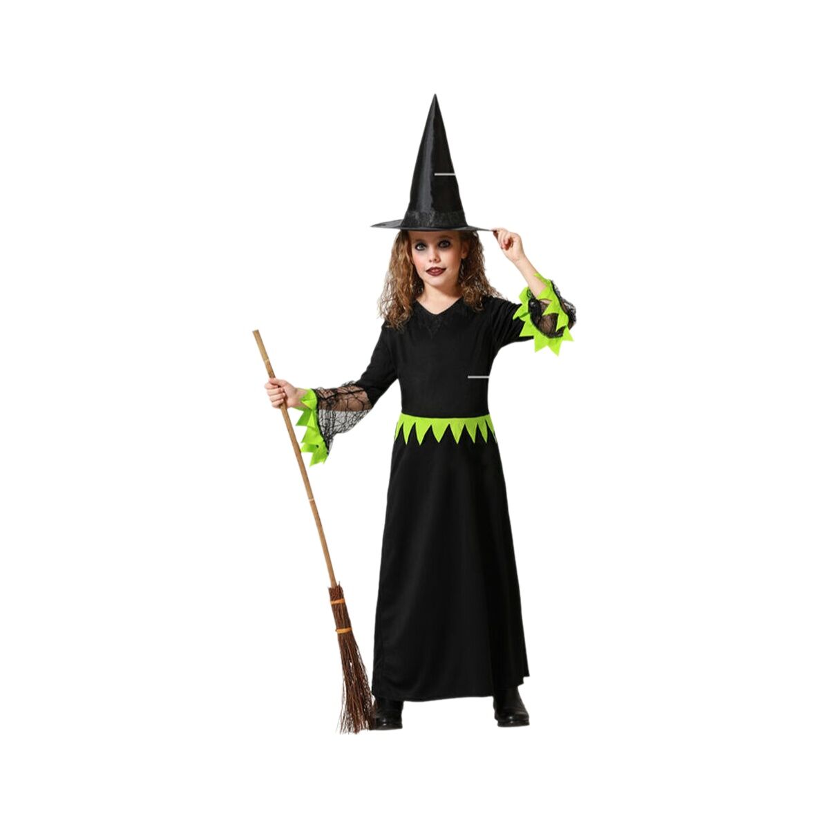 Disfraz para Niños Verde Bruja Halloween