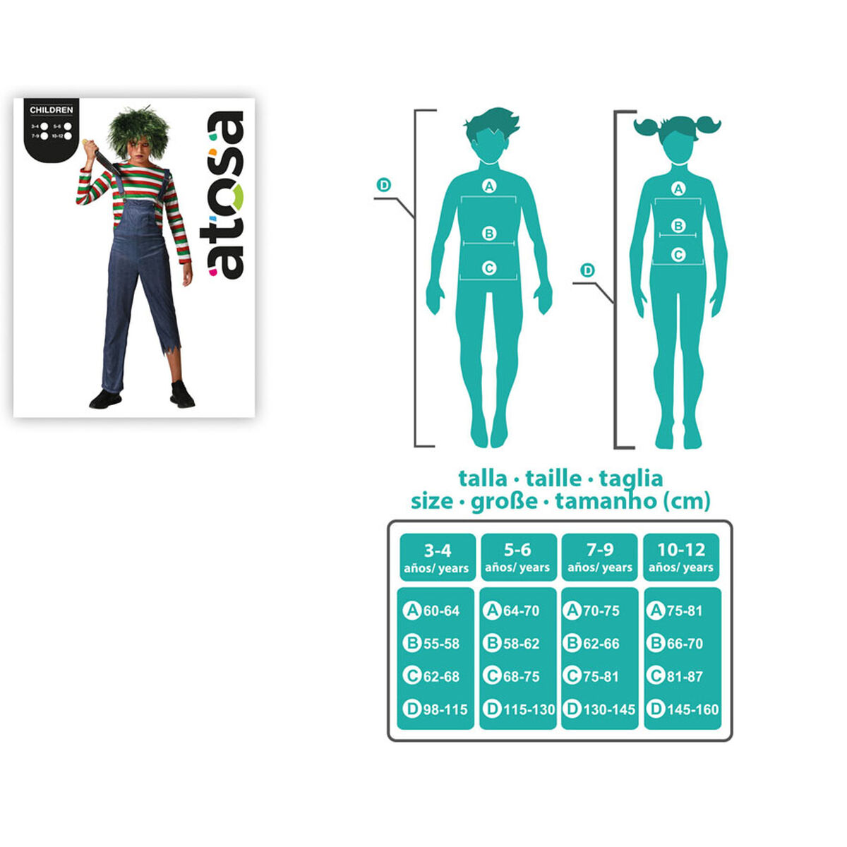 Disfraz para Niños Muñeco Halloween