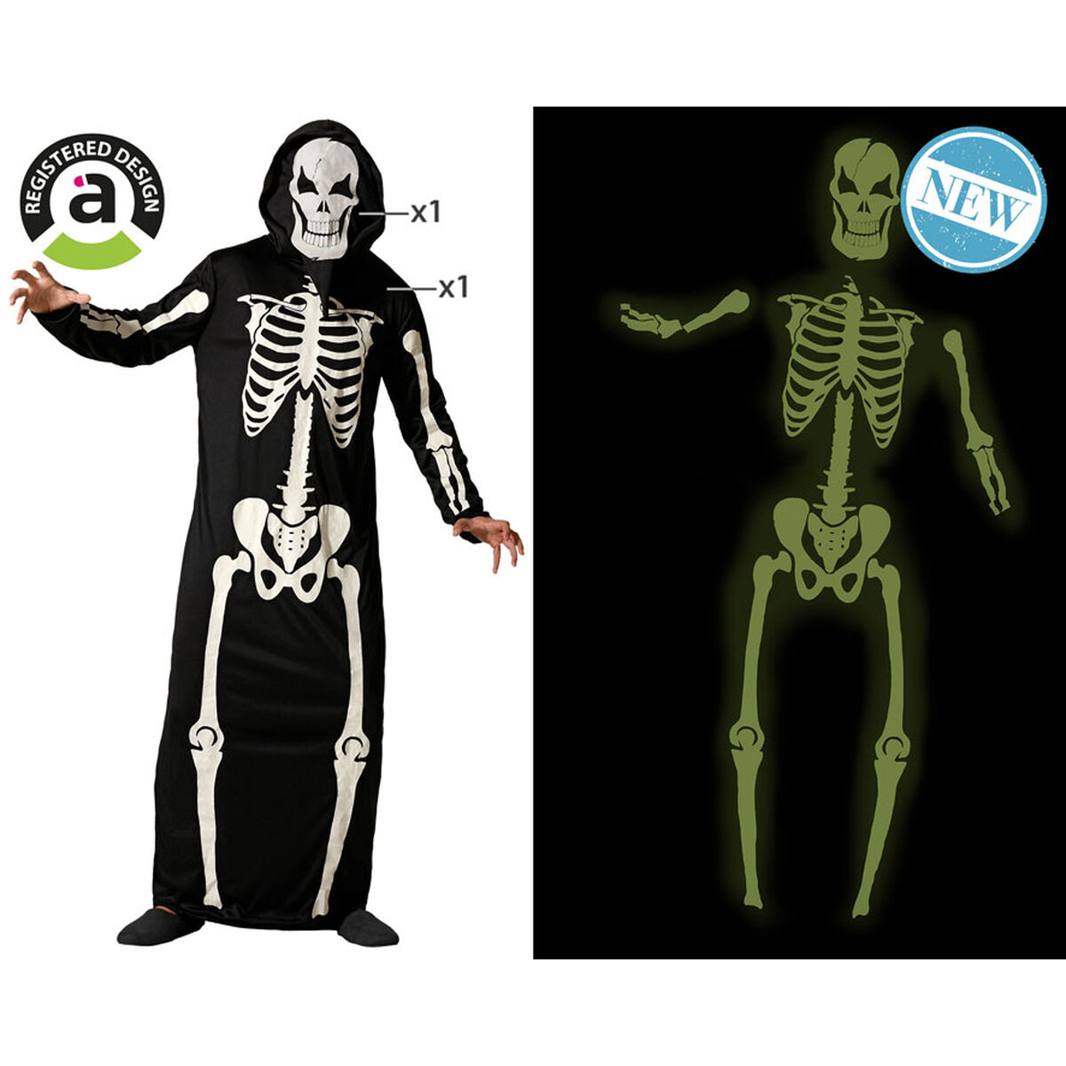 Disfraz para Adultos Esqueleto Halloween