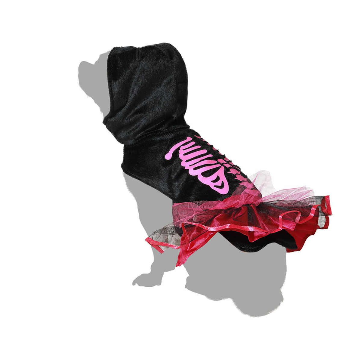 Disfraz para Perro Rosa Esqueleto