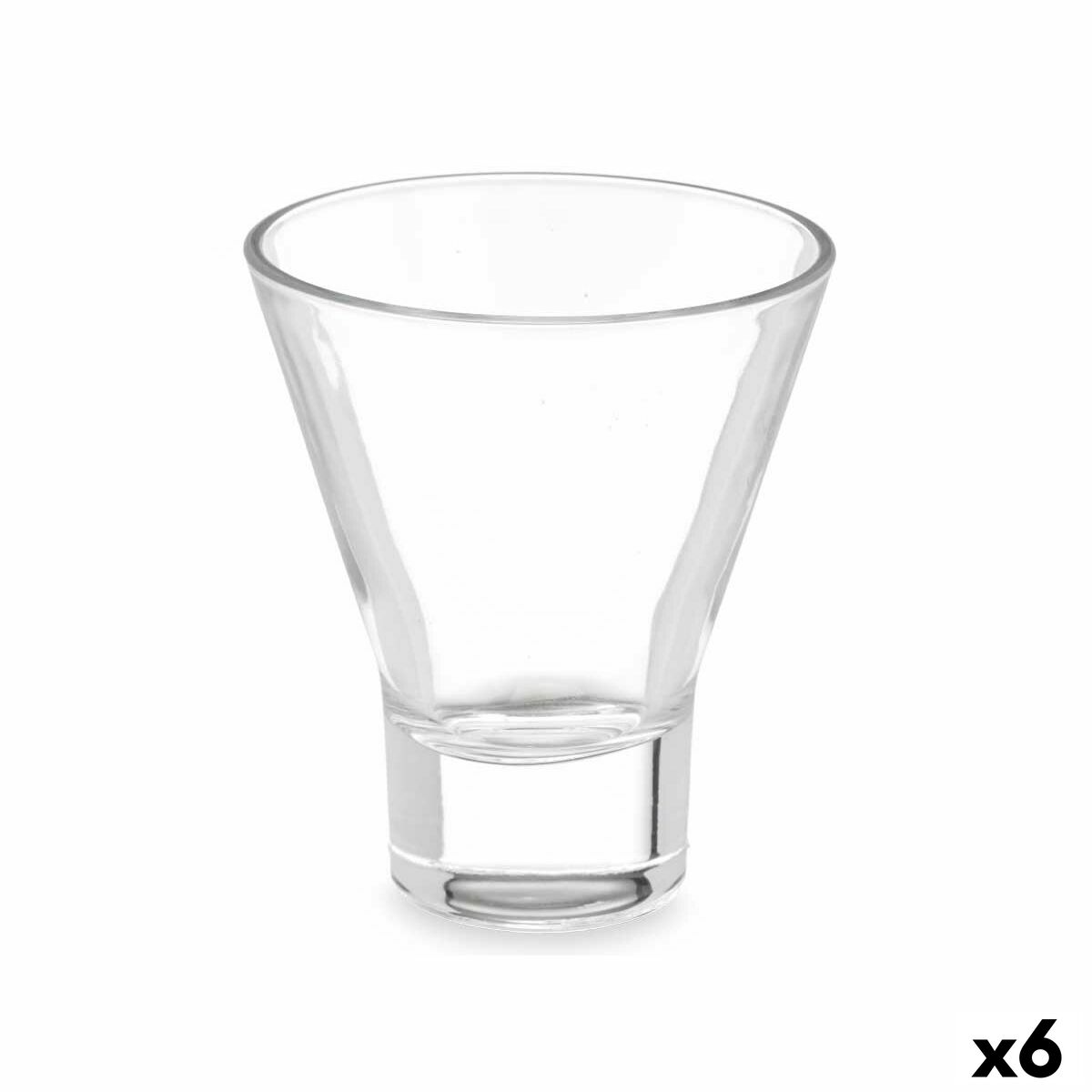 Vaso Vivalto Transparente Vidrio 230 ml (6 Unidades)