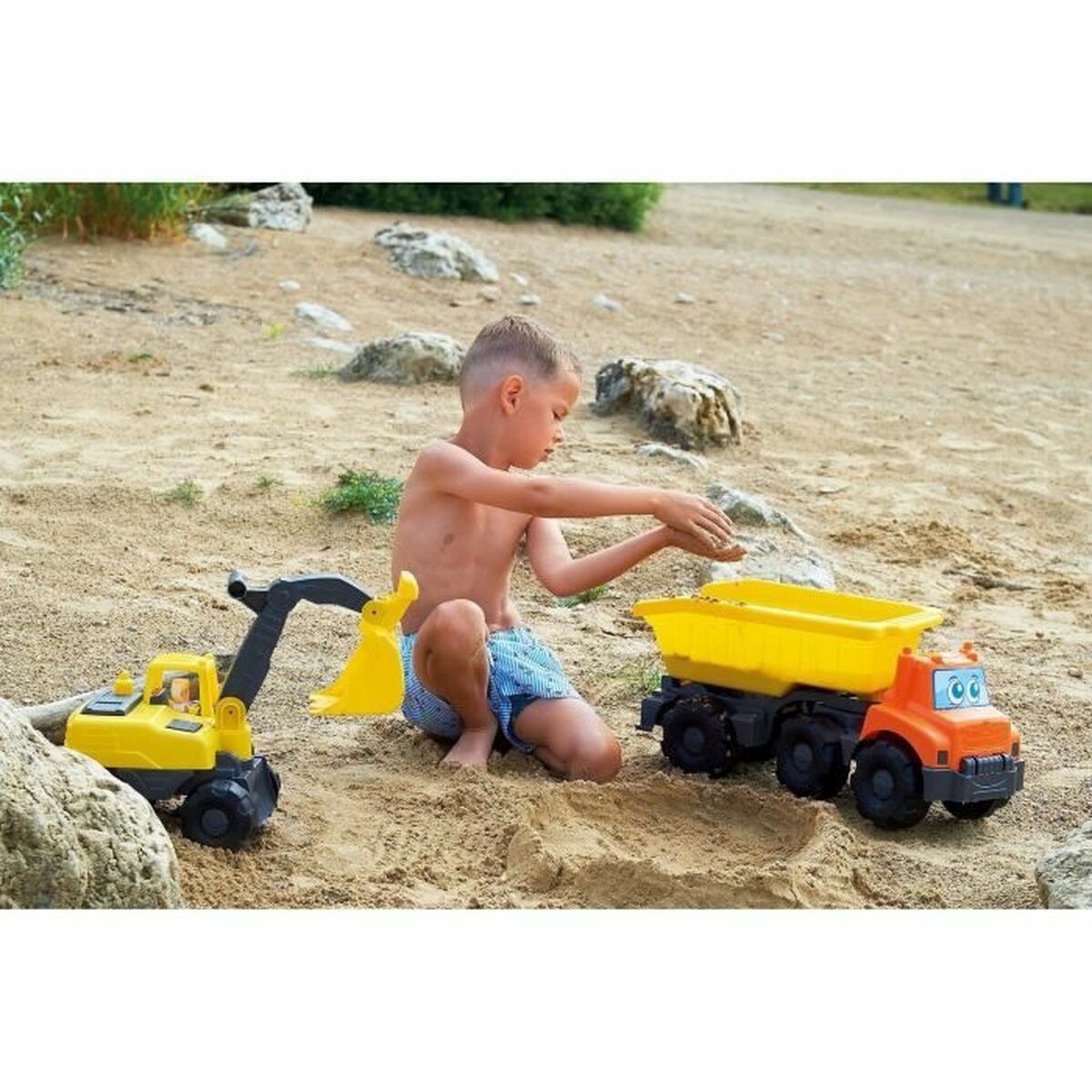 Camión con Grúa Ecoiffier 419 Amarillo