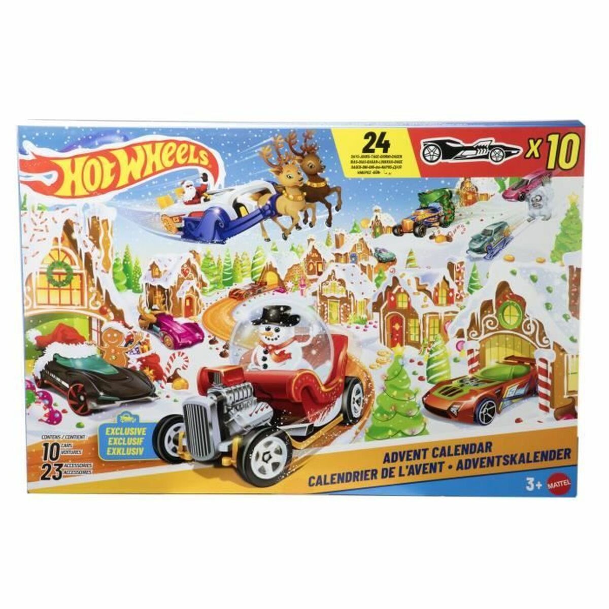 Calendario de Adviento Hot Wheels Metal Plástico Deportes