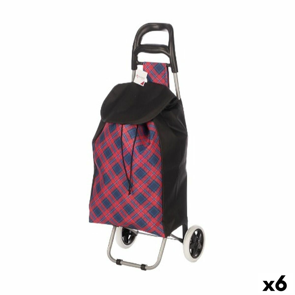 Carro de Compra Kinvara Azul Rosa 33 L 35,5 x 28 x 94 cm Rombos (6 Unidades)