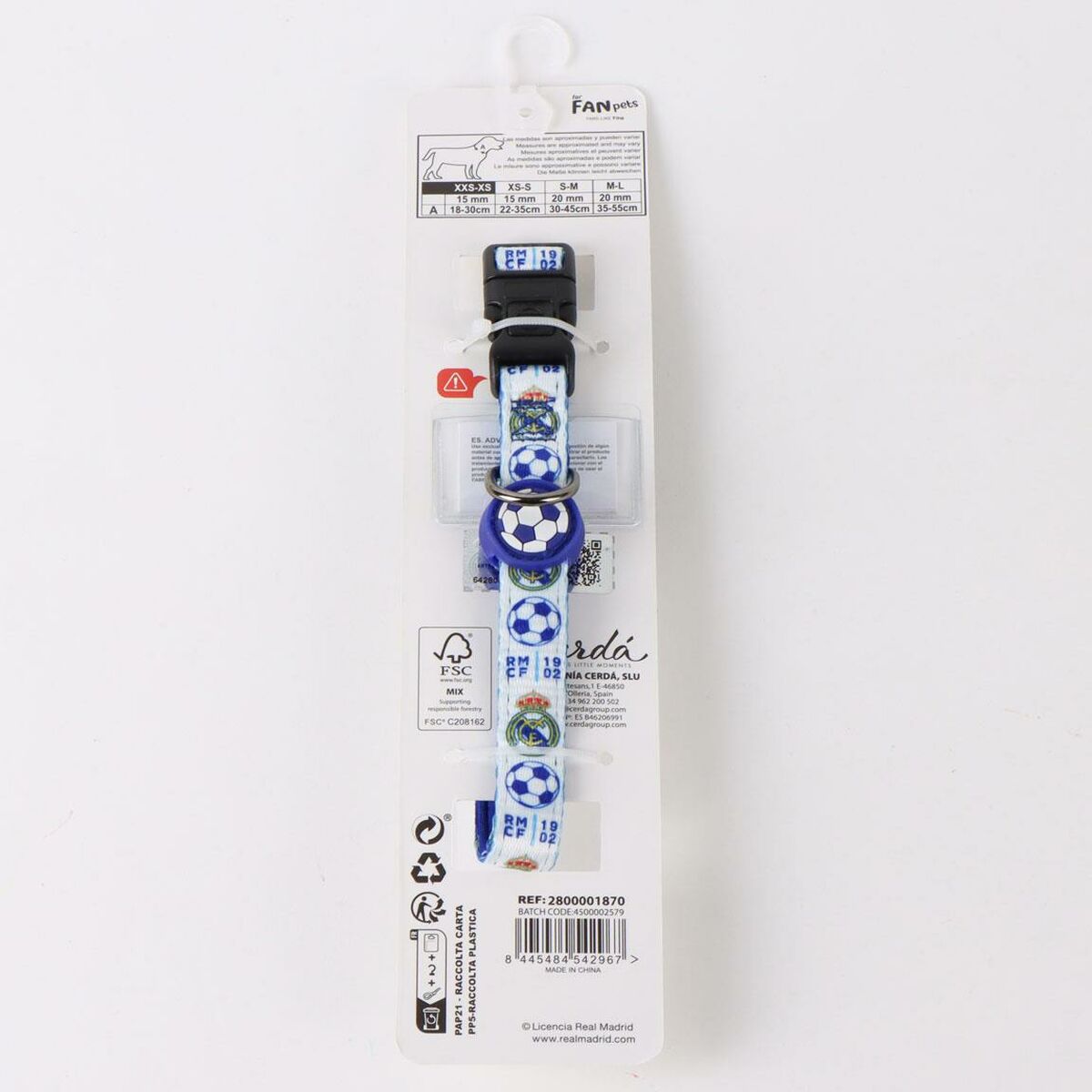 Collar para Perro Real Madrid C.F. Azul