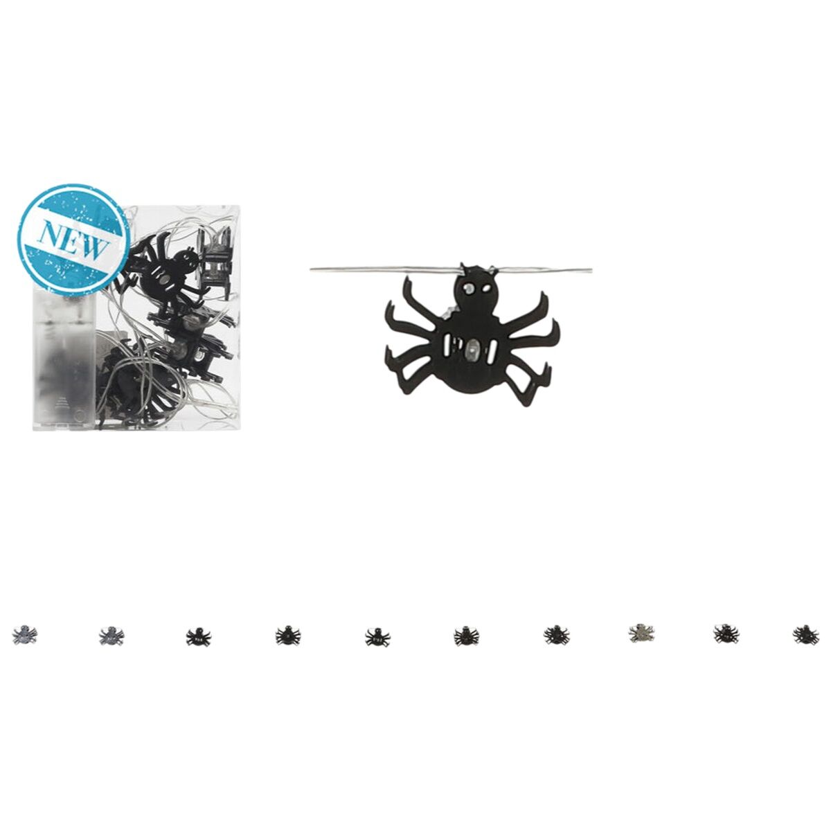 Decoración para Halloween Araña 165 cm Guirnalda