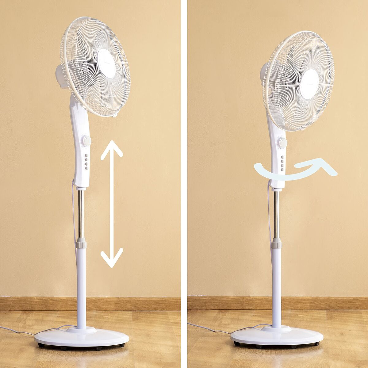 Ventilador de Pie InnovaGoods Blanco 45 W (Reacondicionado D)