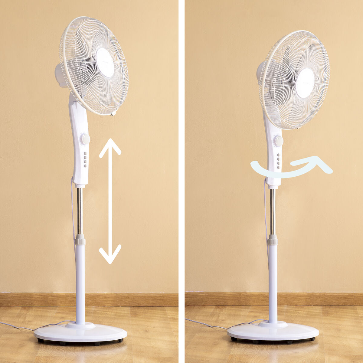 Ventilador de Pie InnovaGoods Blanco 45 W (Reacondicionado D)