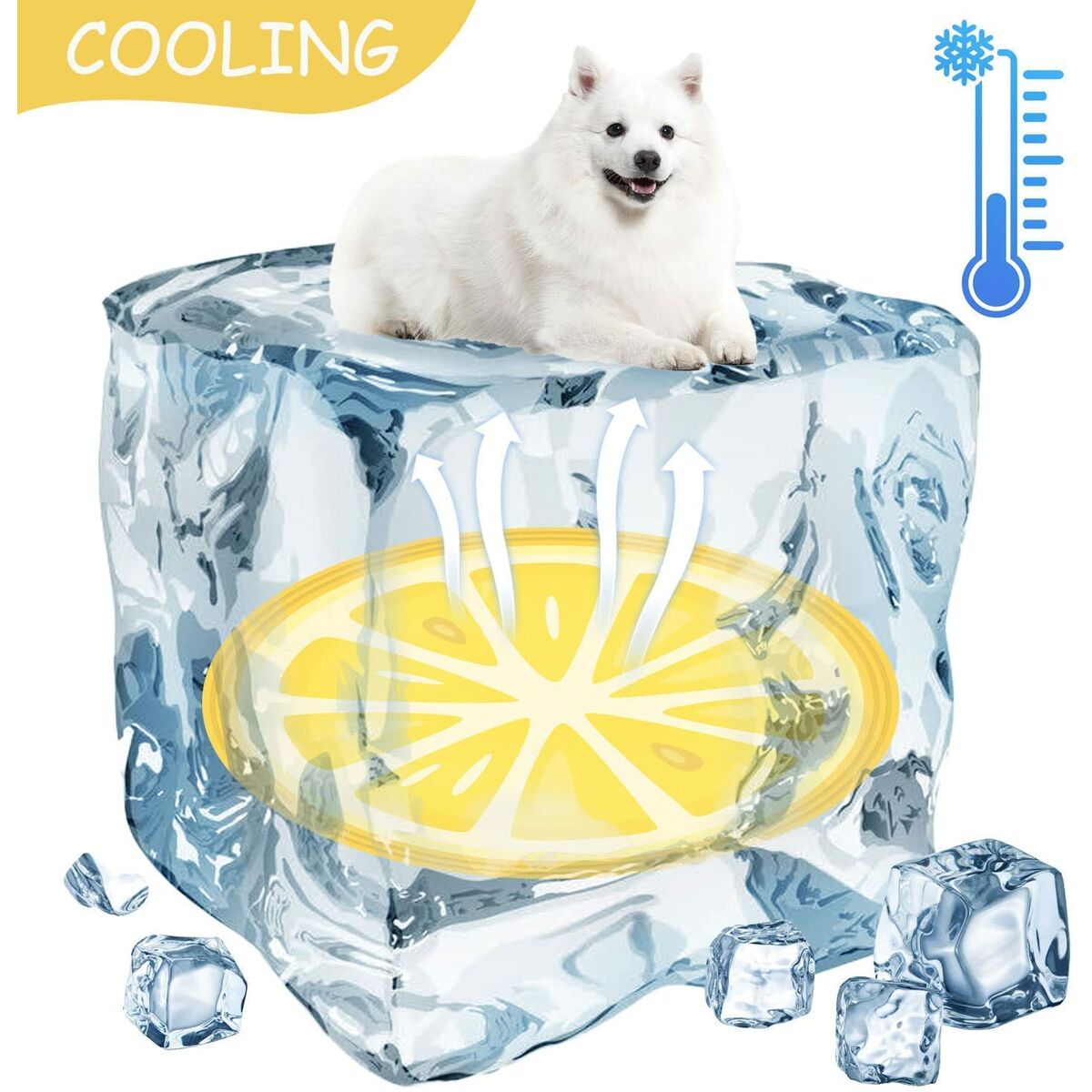 Esterilla Refrigerante para Mascotas Mascow Naranja (Reacondicionado B)