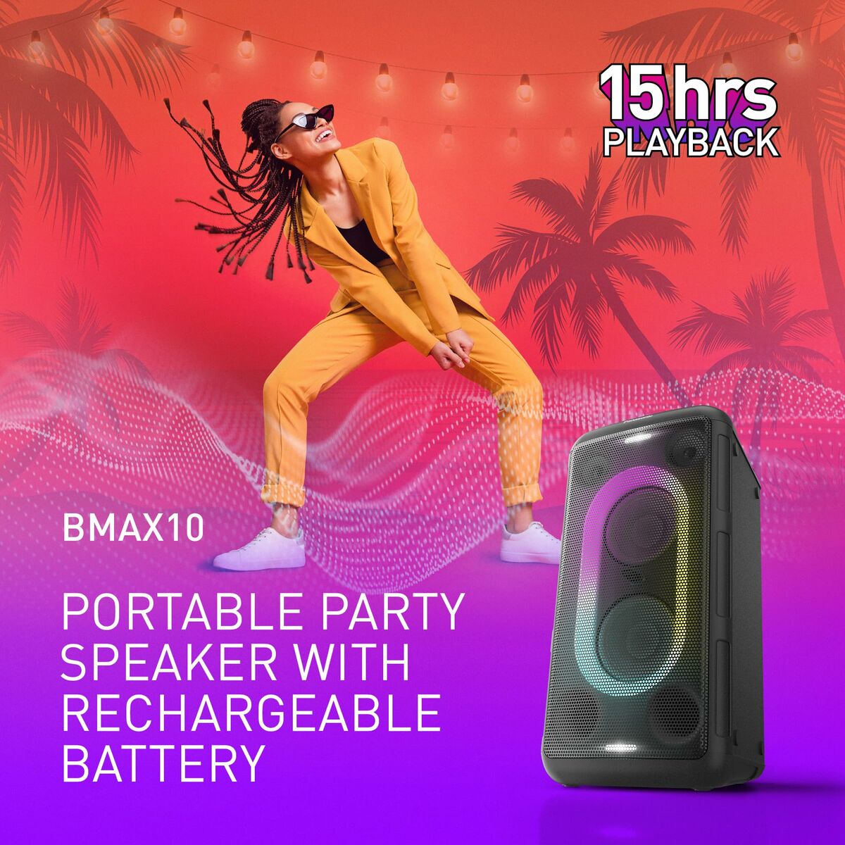 Altavoz Bluetooth Panasonic SC-BMAX10E-K Negro 150 W (Reacondicionado A)