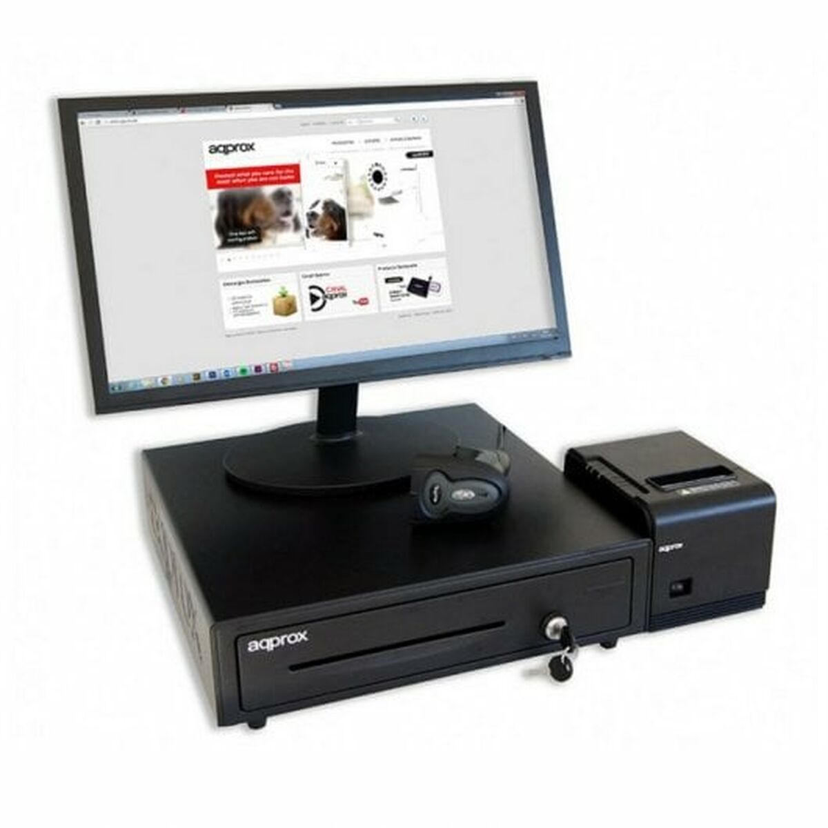 Cajón Portamonedas approx! APPCASH01 Negro (Reacondicionado A)