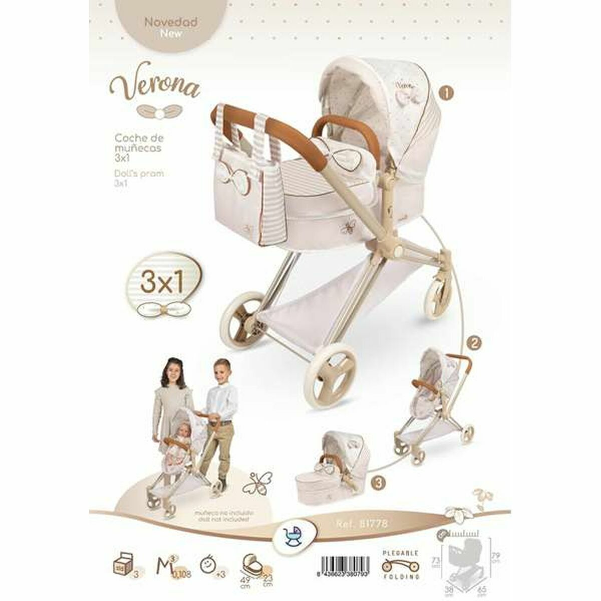 Carrito para Muñecas Decuevas (Reacondicionado B)