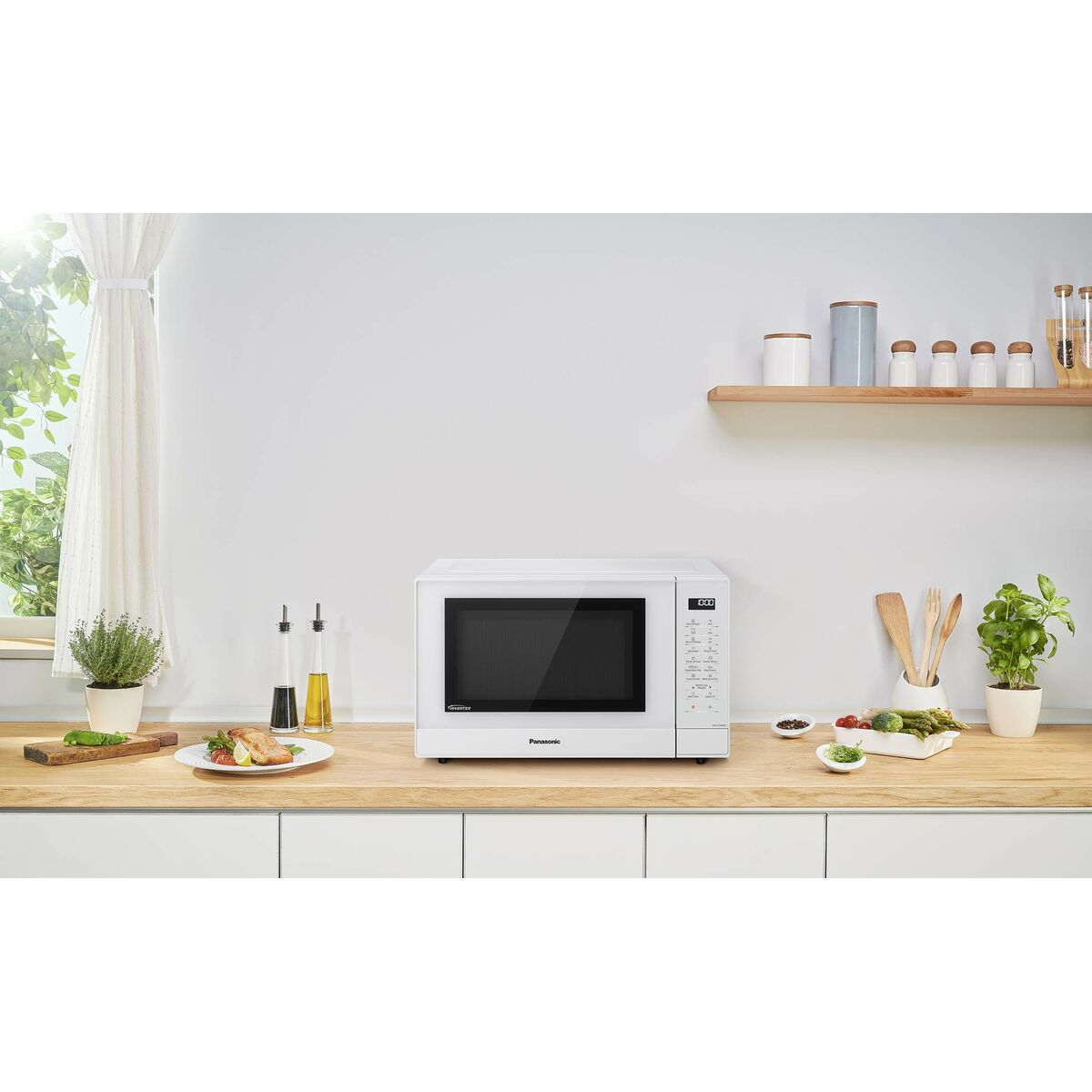 Microondas Panasonic NN-GT45KWSUG Blanco 1000 W 31 L (Reacondicionado B)