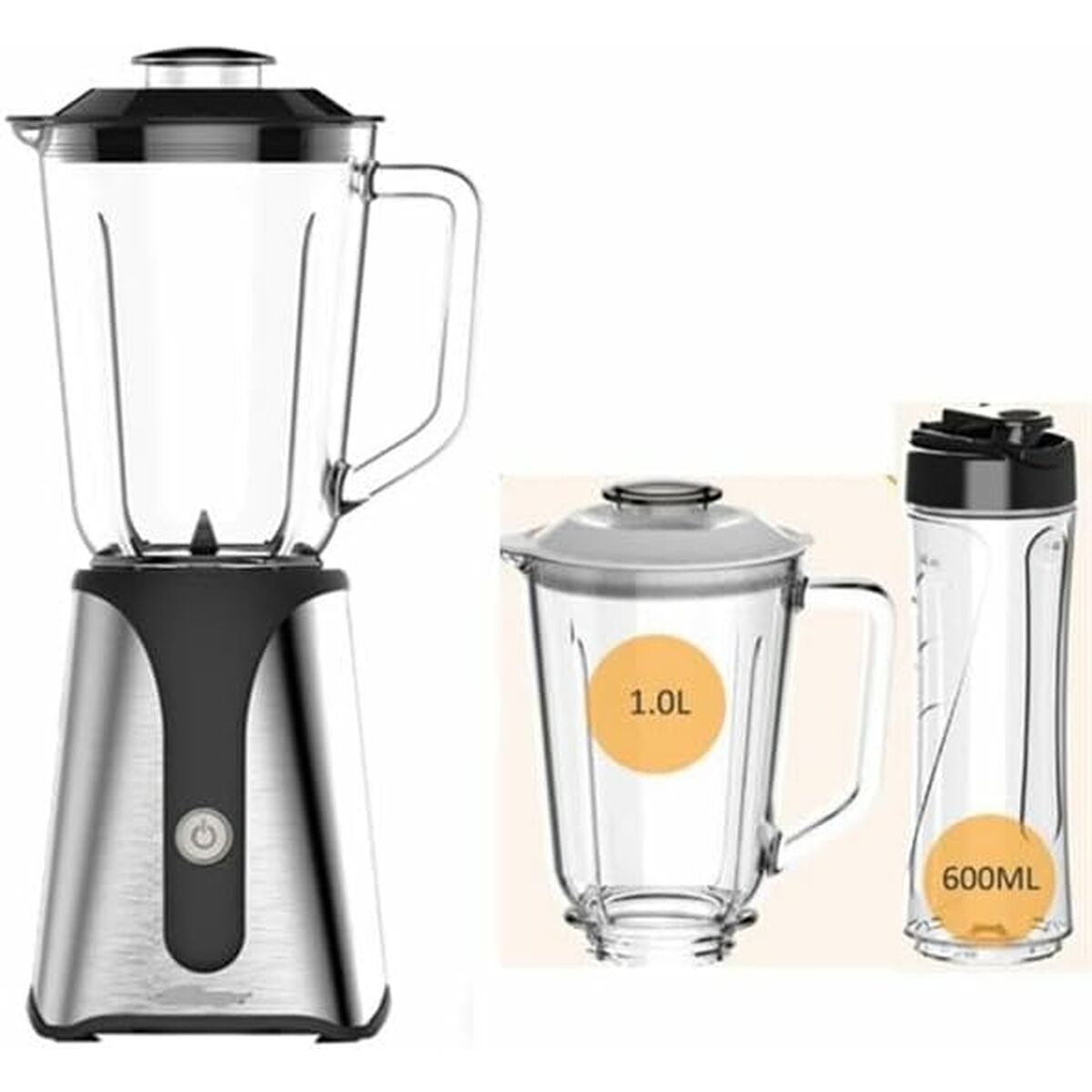 Batidora de Vaso JOCCA Negro 1 L