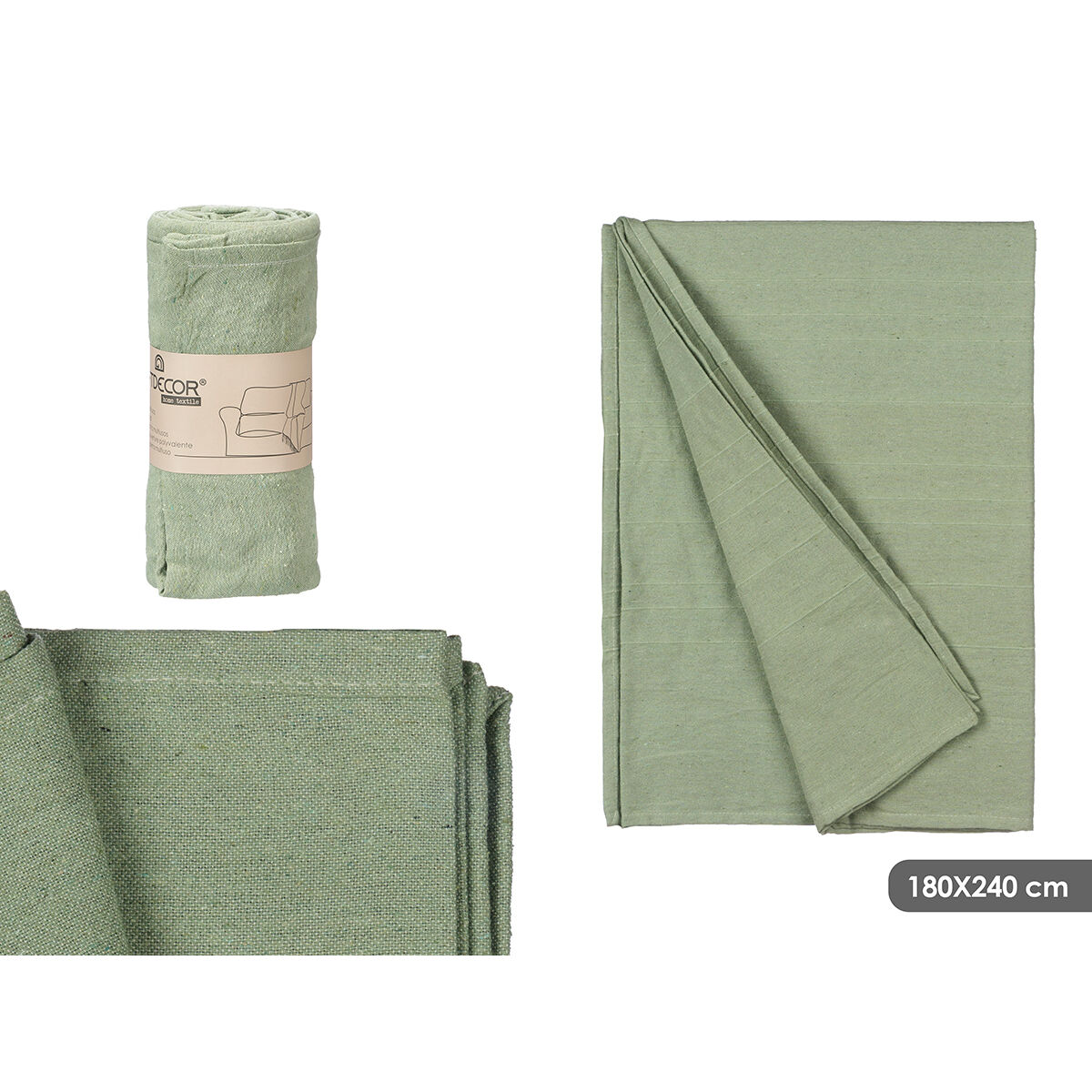 Colcha Gift Decor Verde 180 x 240 cm Rayas (9 Unidades)