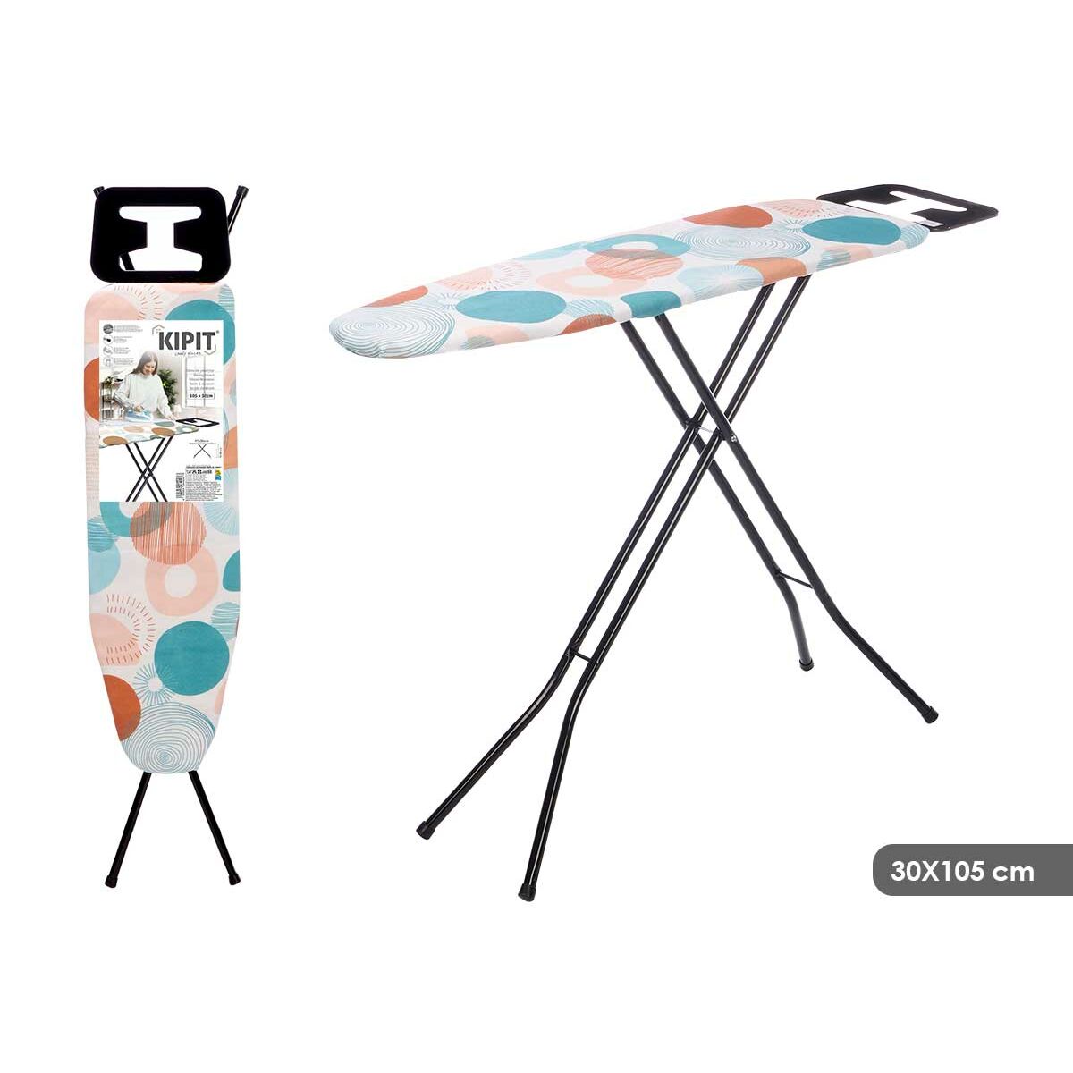 Tabla de Planchar Kipit Multicolor Metal Tela Abstracto (4 Unidades)