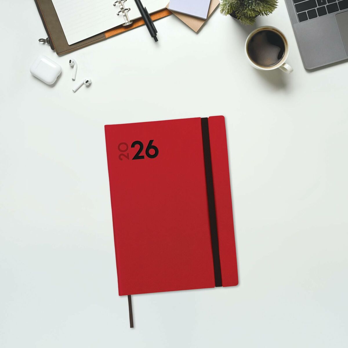 Agenda Finocam Rojo A5 14 x 20,4 cm