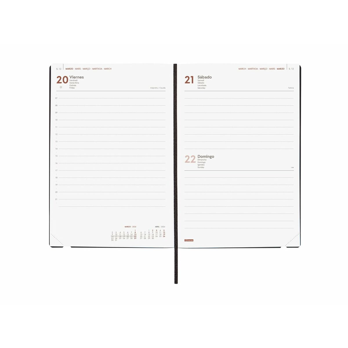 Agenda Finocam Verde A5 14 x 20,4 cm