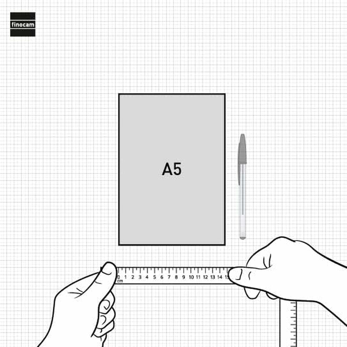 Portadocumentos Finocam Negro