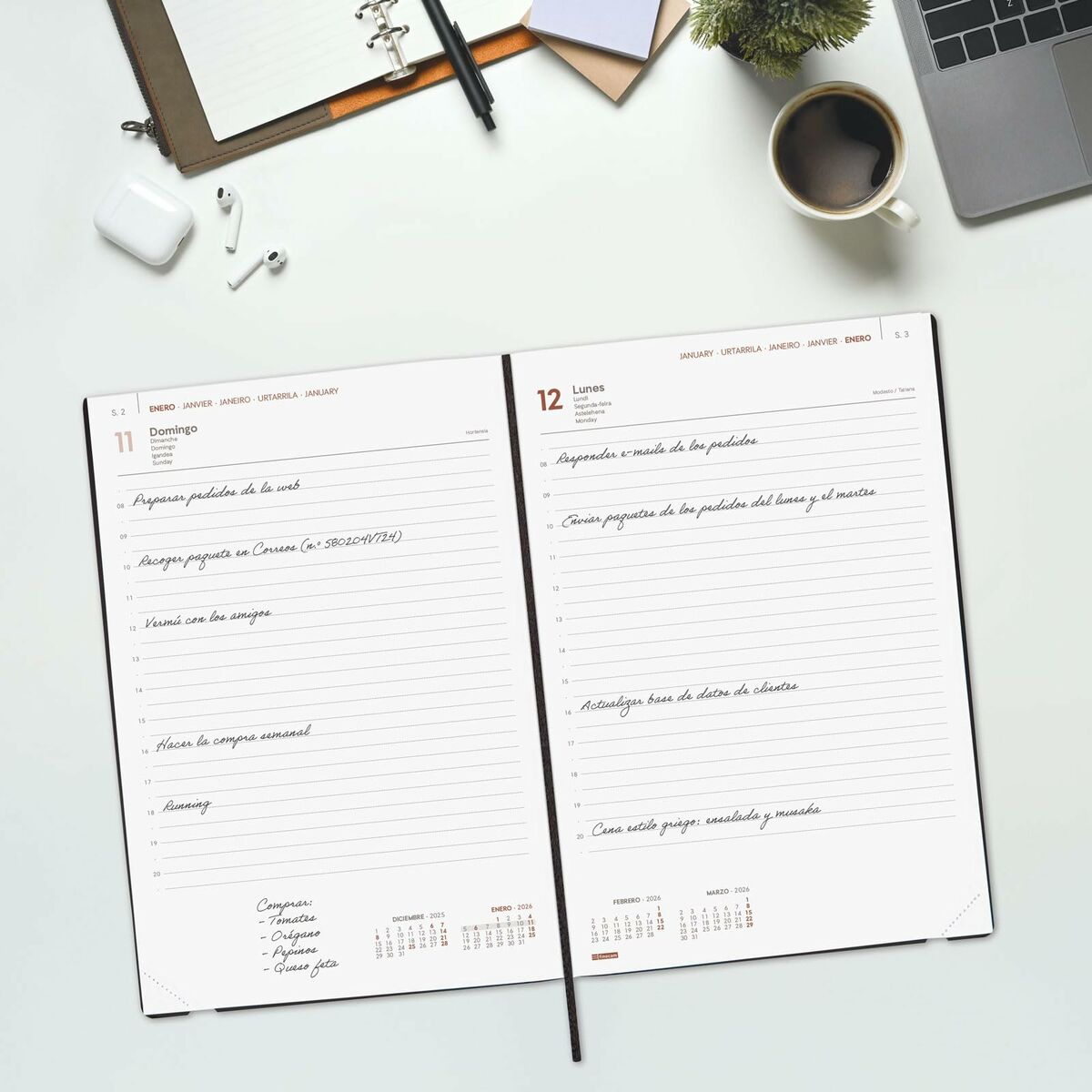 Agenda Finocam Azul 16,5 x 24 cm